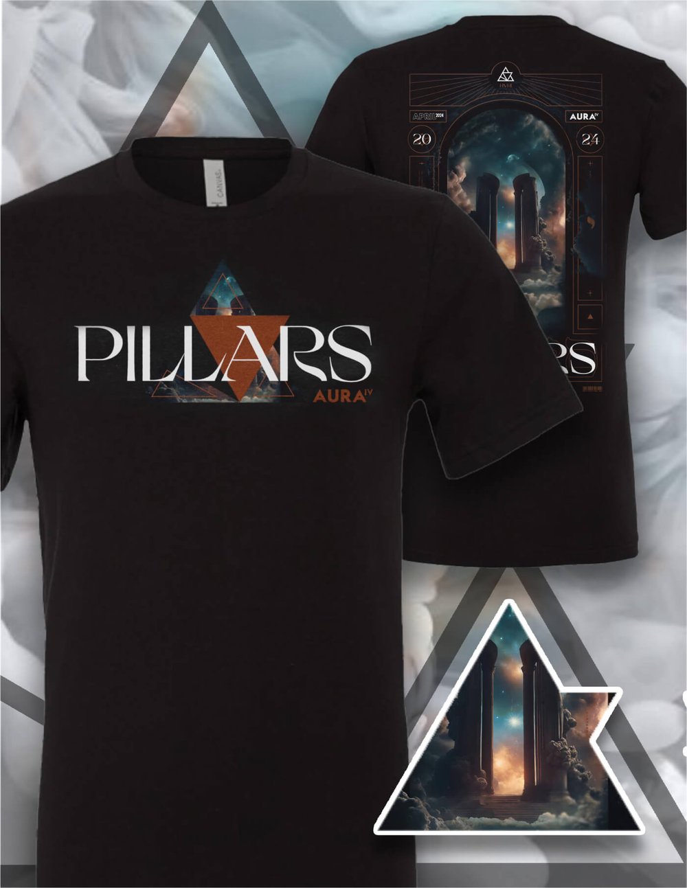 Pillars Art Show Bundle - Black Shirt